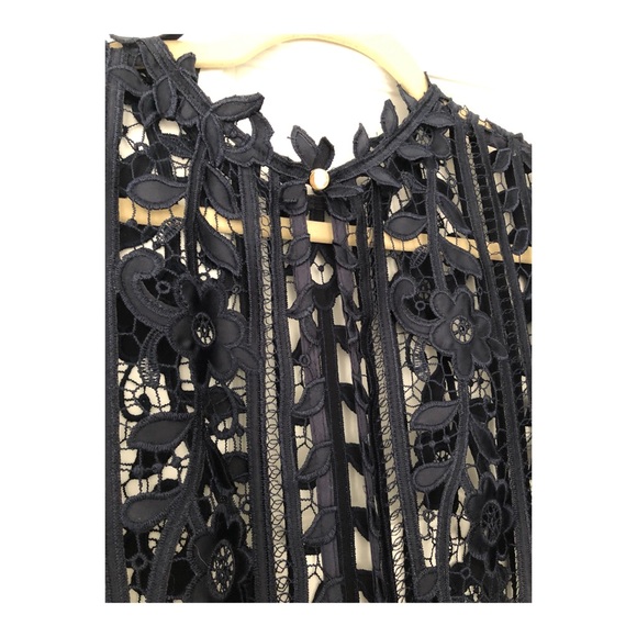 Self-Portrait Navy Lace Dress - Picture 7 of 7